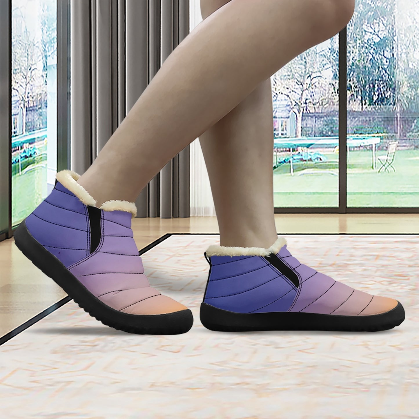 Waking up to peaceful harmony. SunWhys . Casual Cotton-pad Fur Shoes