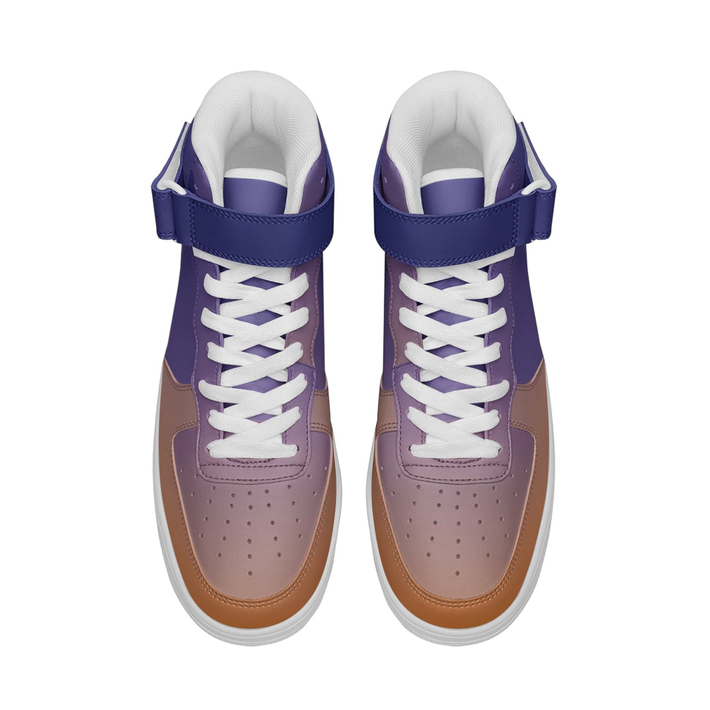 Waking up to peaceful harmony. SunWhys Unisex high Top Leather Sneakers