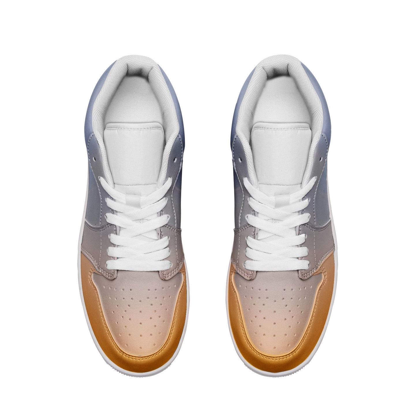 Peaceful vibes fill the morning. SunWhys Unisex Low Top Leather Sneakers