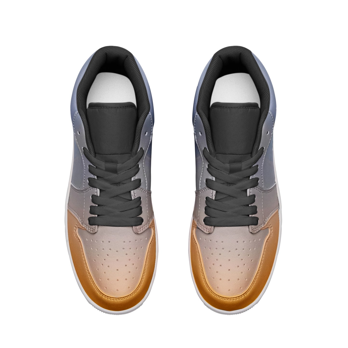 Peaceful vibes fill the morning. SunWhys Unisex Low Top Leather Sneakers