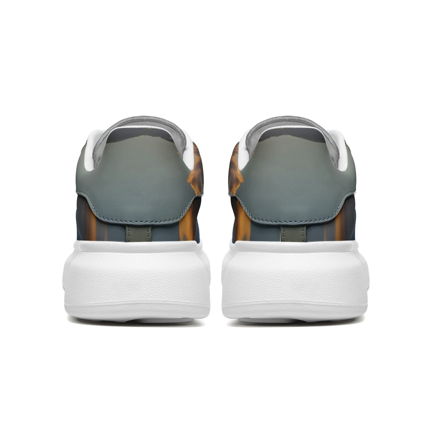 Waking up to peaceful tranquility. SunWhys Unisex Non Slip Lace Up Faux Leather Sneakers