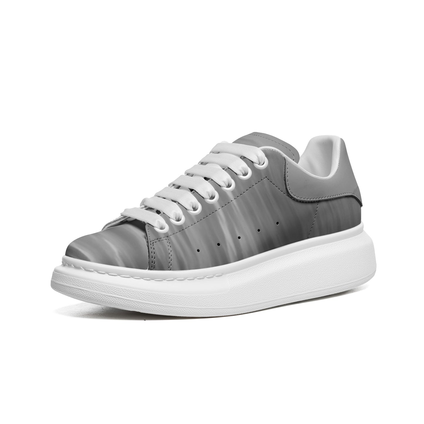 Optimism thrives in the light of morning. SunWhys Unisex Non Slip Lace Up Faux Leather Sneakers