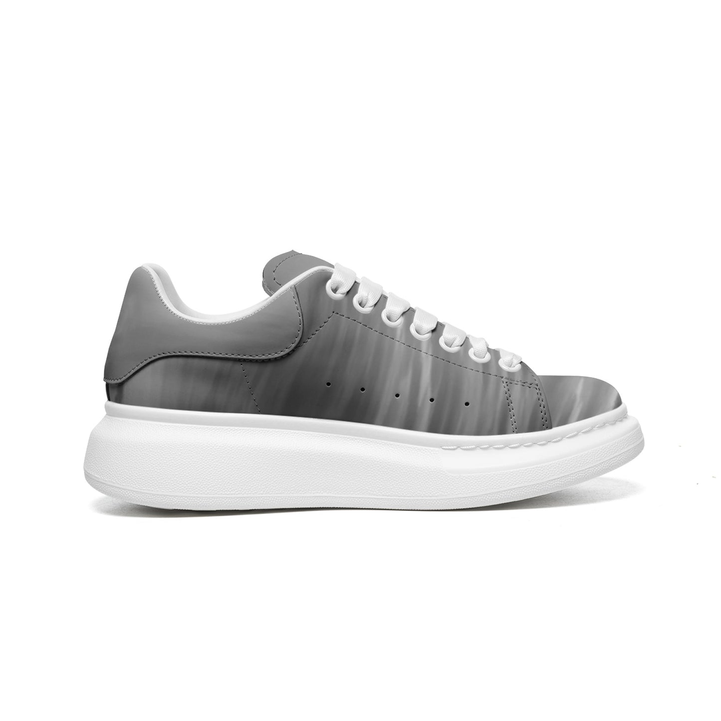 Optimism thrives in the light of morning. SunWhys Unisex Non Slip Lace Up Faux Leather Sneakers