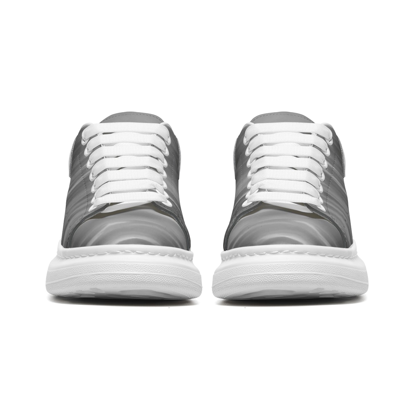 Optimism thrives in the light of morning. SunWhys Unisex Non Slip Lace Up Faux Leather Sneakers