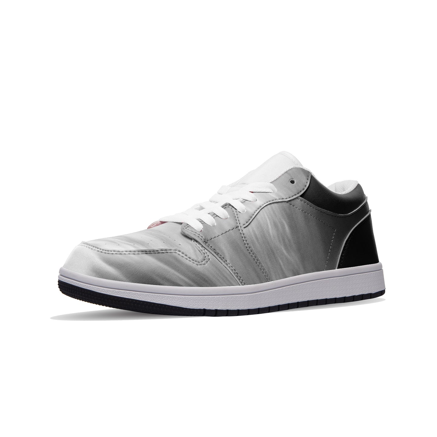 The world awakens with the rising sun. SunWhys Unisex Low Top Leather Sneakers
