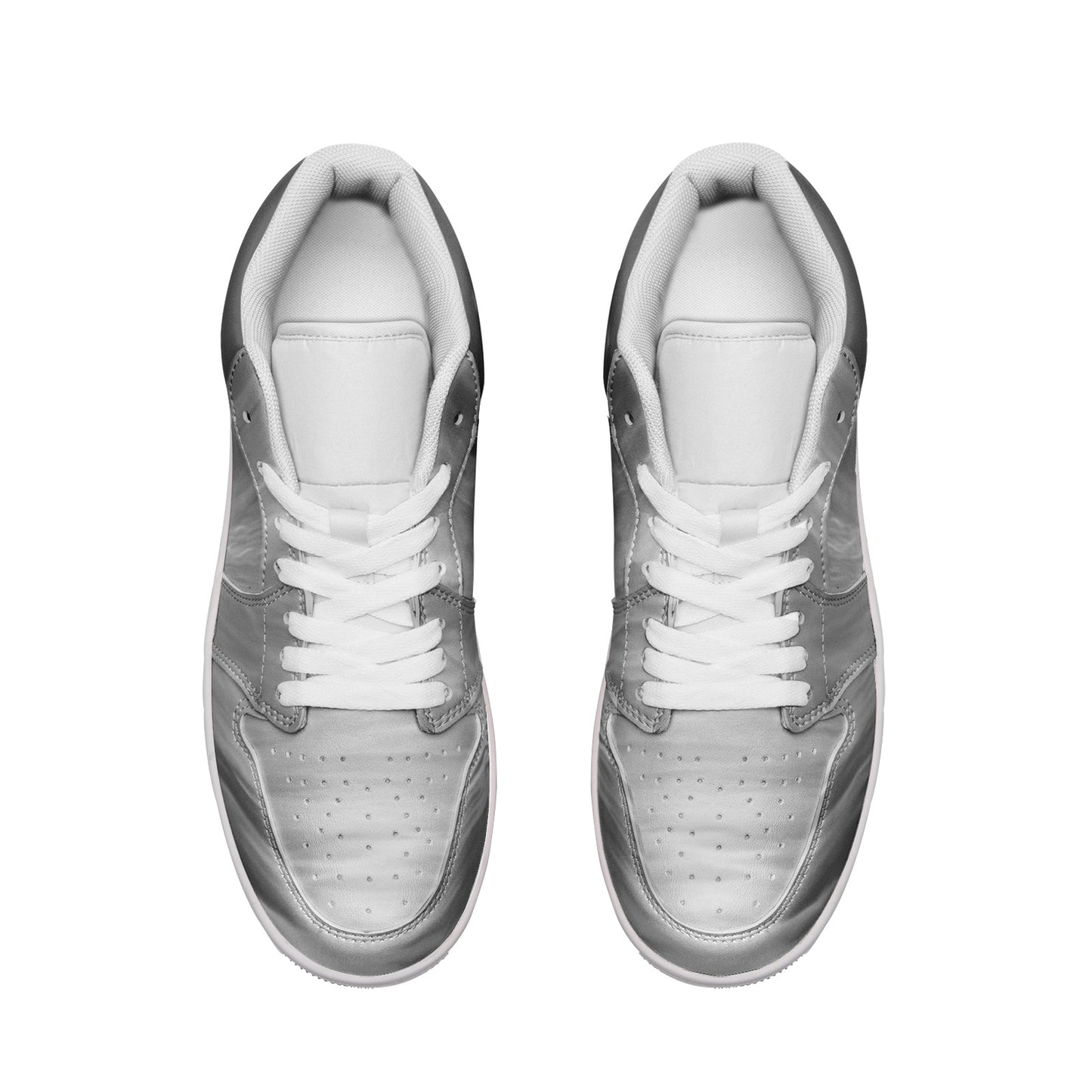 The world awakens with the rising sun. SunWhys Unisex Low Top Leather Sneakers