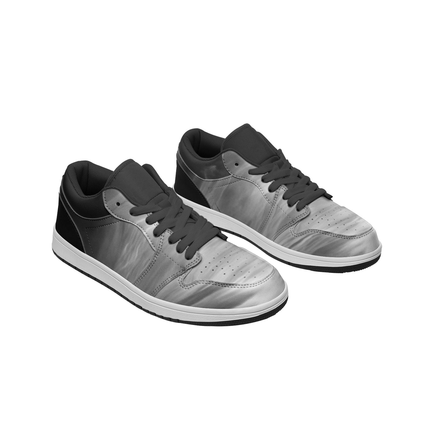 The world awakens with the rising sun. SunWhys Unisex Low Top Leather Sneakers