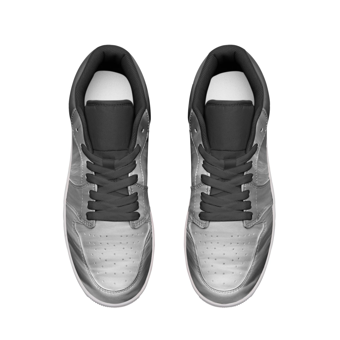 The world awakens with the rising sun. SunWhys Unisex Low Top Leather Sneakers