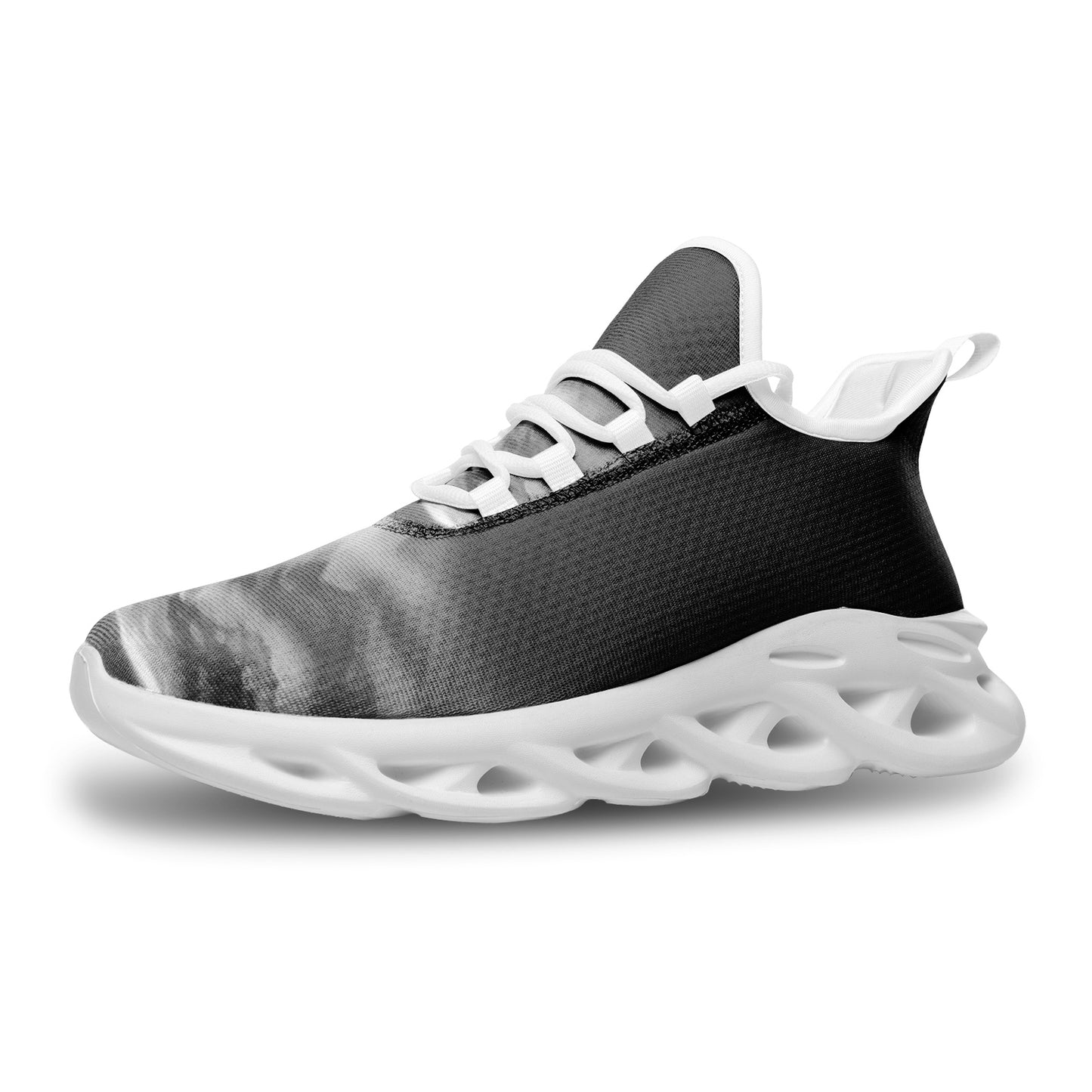 Xanadu's gates open at the break of dawn. SunWhys Unisex Bounce Mesh Knit Sneakers