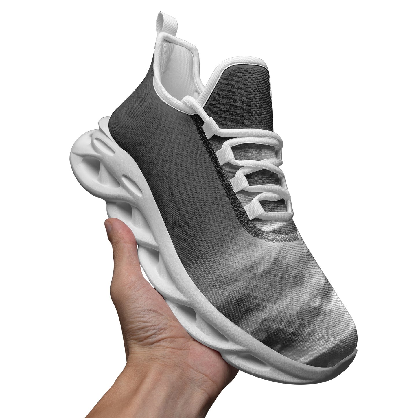 Xanadu's gates open at the break of dawn. SunWhys Unisex Bounce Mesh Knit Sneakers