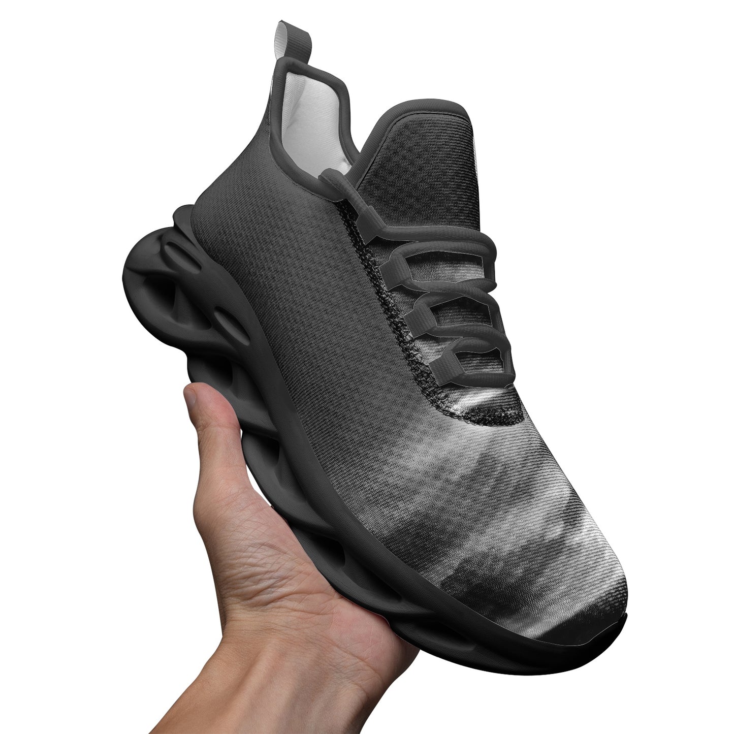 Xanadu's gates open at the break of dawn. SunWhys Unisex Bounce Mesh Knit Sneakers