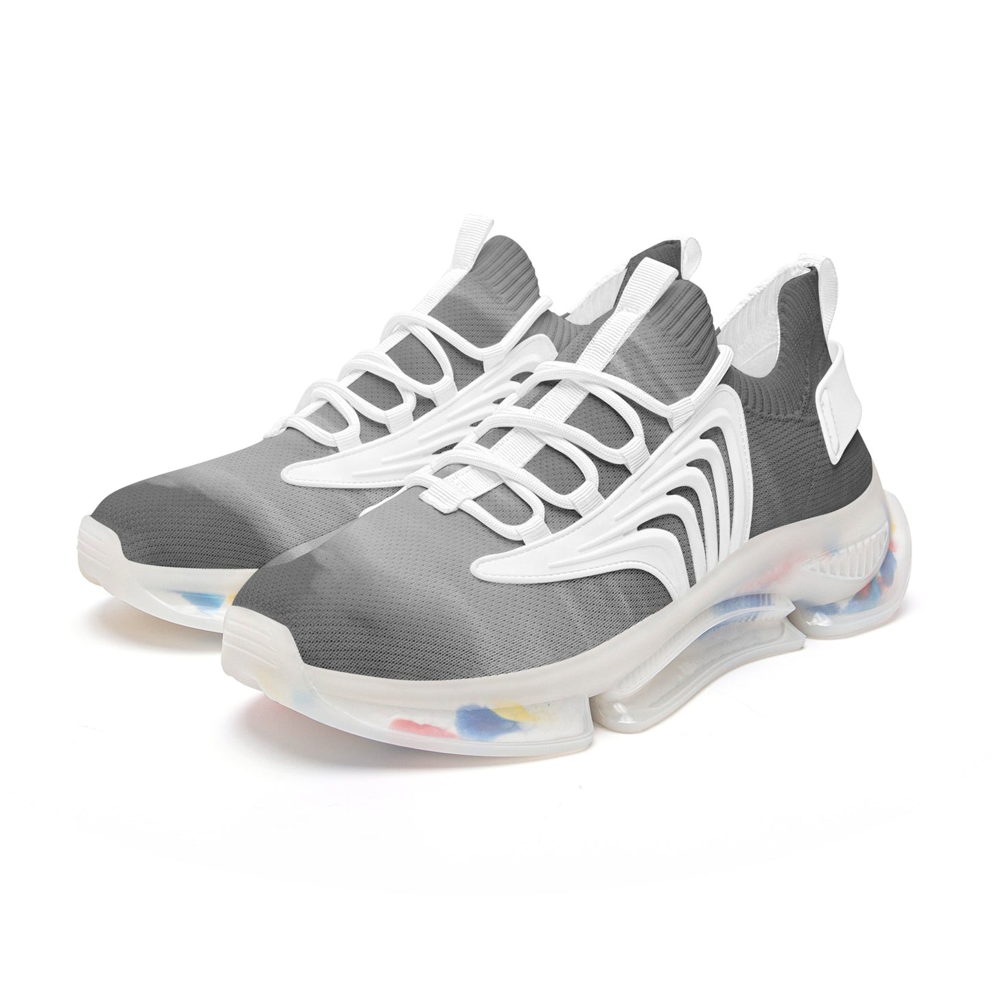 Vibrant skies welcome the arrival of morning. SunWhys Unisex Low Top Mesh Sneakers