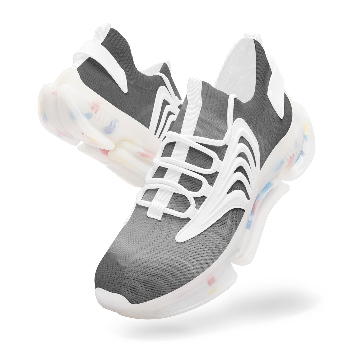 Vibrant skies welcome the arrival of morning. SunWhys Unisex Low Top Mesh Sneakers