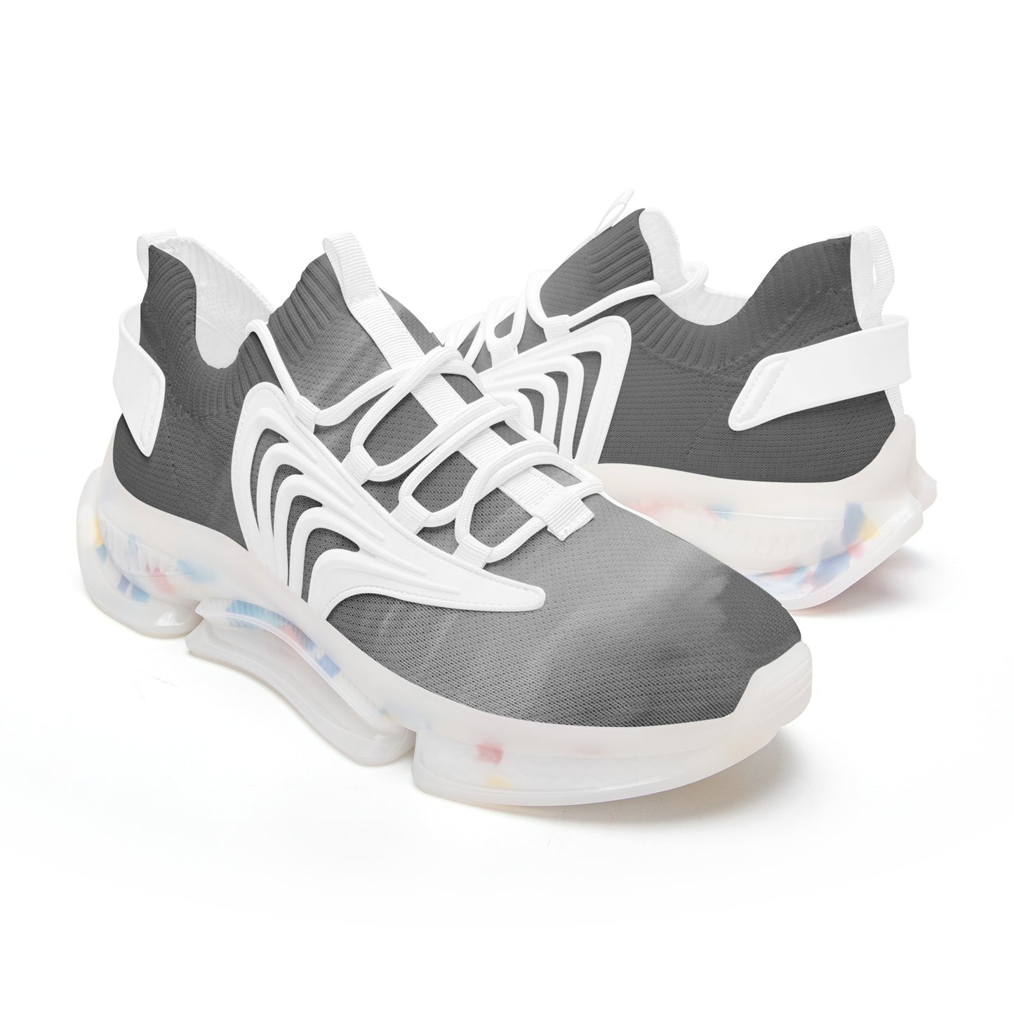 Vibrant skies welcome the arrival of morning. SunWhys Unisex Low Top Mesh Sneakers
