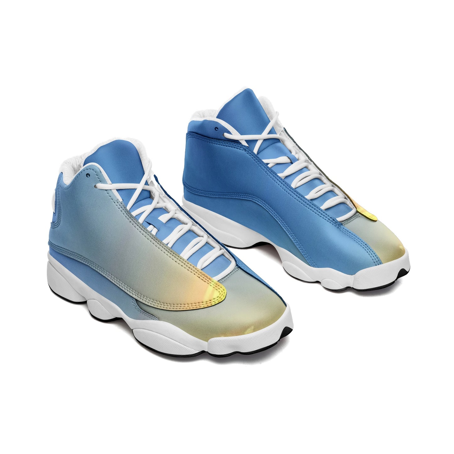 Waking up to tranquility surrounds. SunWhys Unisex High Top Leather Sneakers