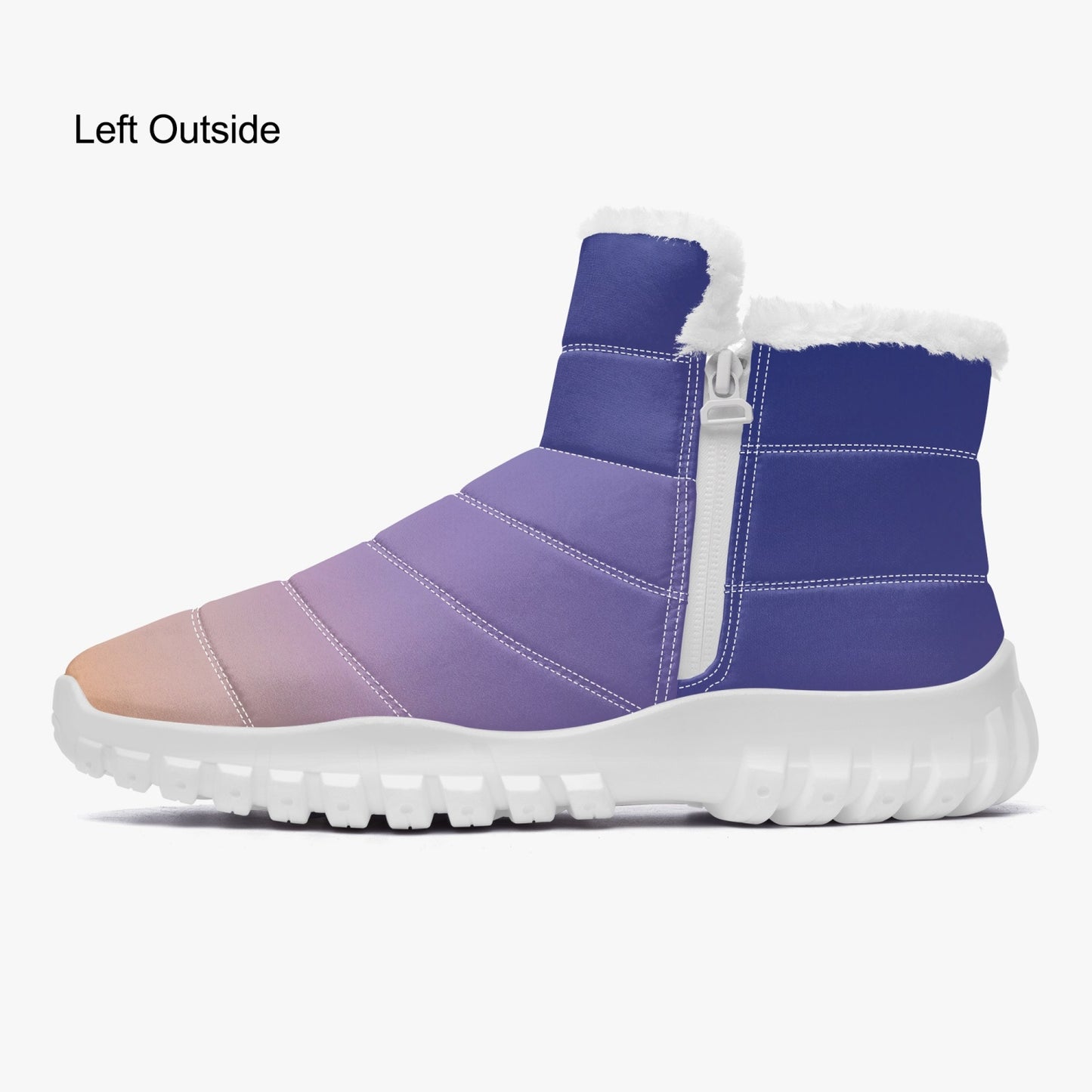 Waking up to peaceful harmony. SunWhys Cotton-pad Fur Zipper Up Boots