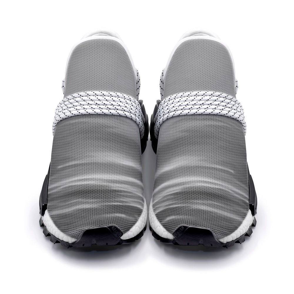Serene landscapes are painted by the morning sunrise. SunWhys Unisex Lightweight Sneaker S-1
