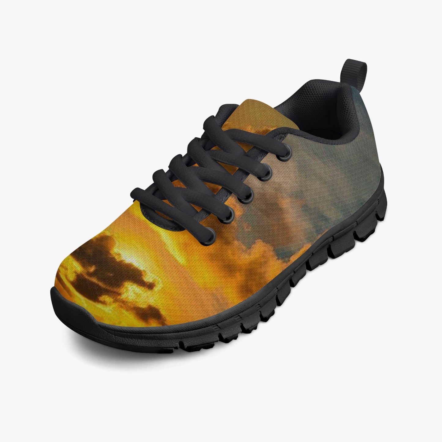 Serenity greets me at sunrise. SunWhys Kids' Lightweight Mesh Sneakers - Black