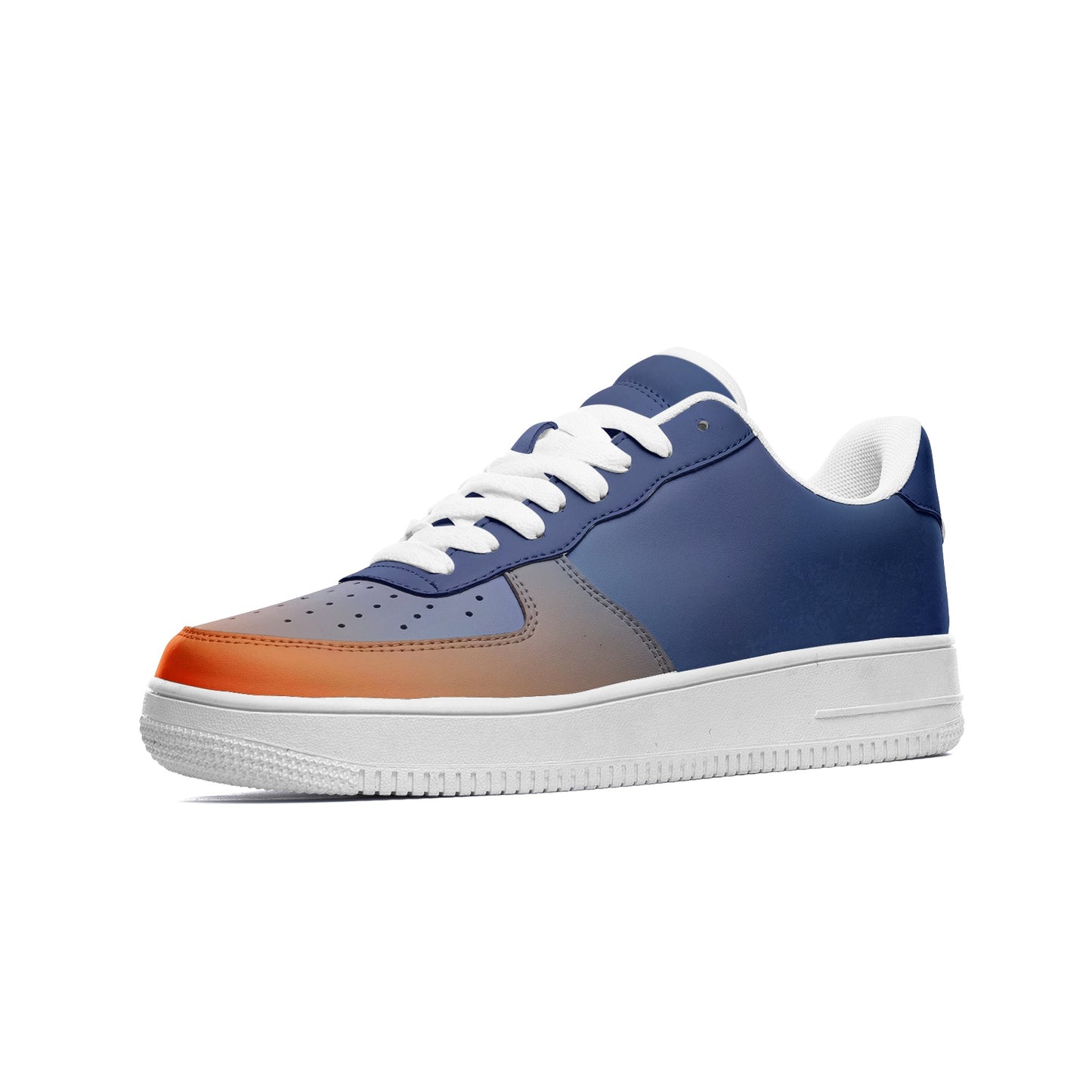 Morning peace envelops my being. SunWhys Unisex Low Top Leather Sneakers