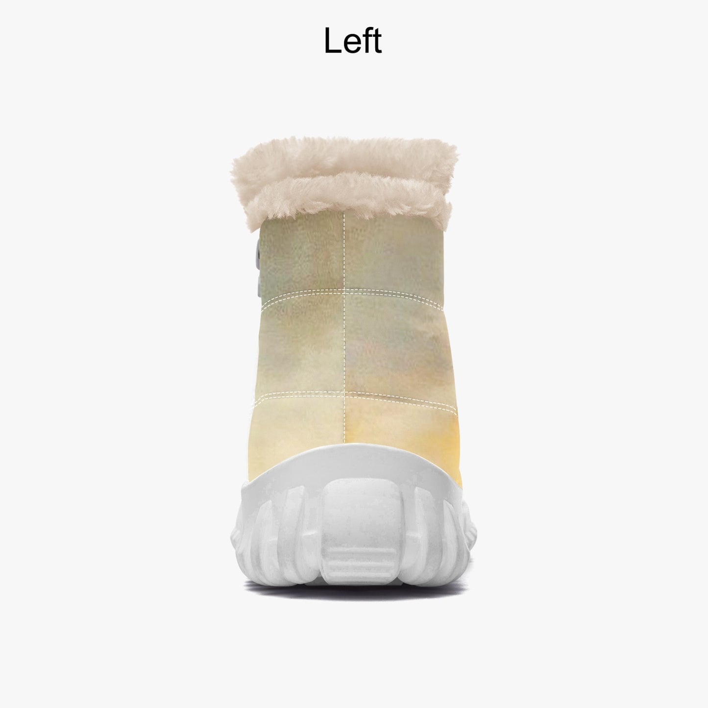 Sunrise brings calmness and peace. SunWhys Cotton-pad Fur Zipper Up Boots