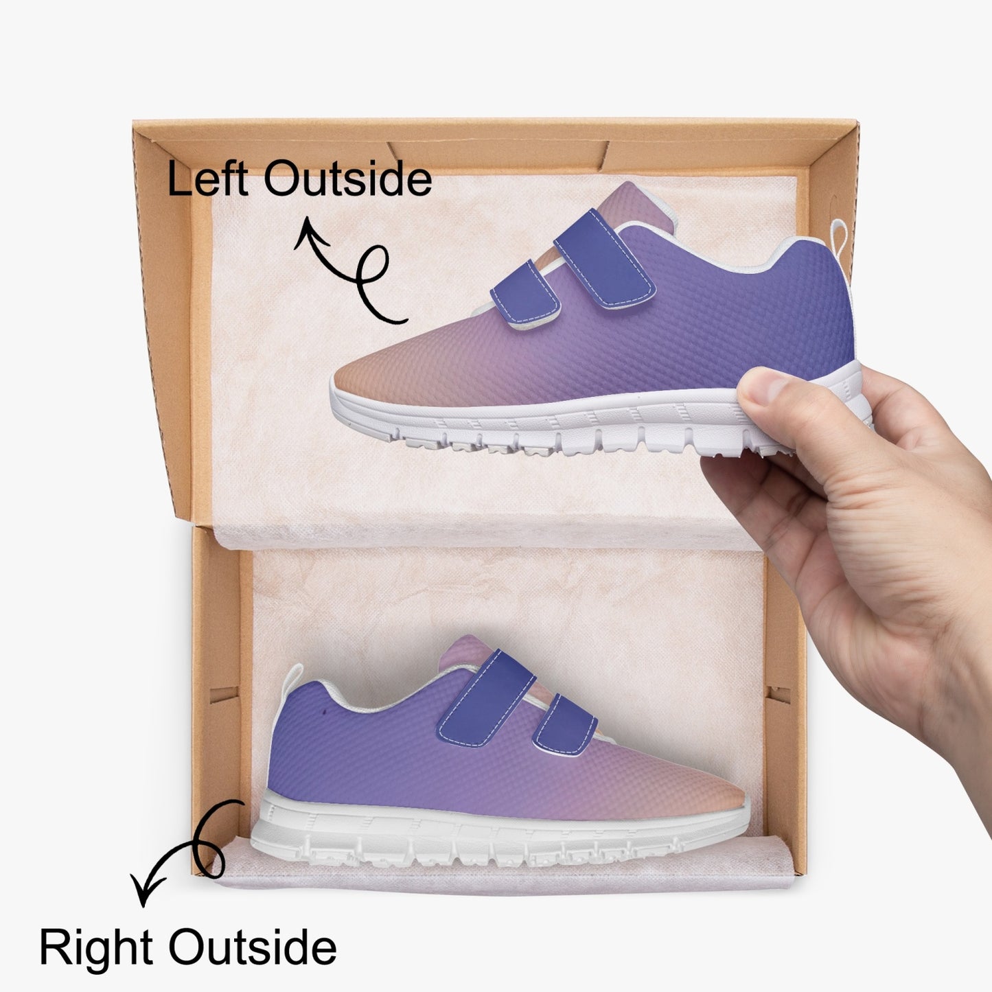 Waking up to peaceful harmony. SunWhys Kids Lightweight Velcro Sneaker