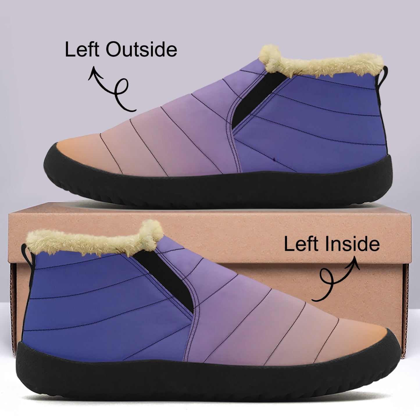 Waking up to peaceful harmony. SunWhys . Casual Cotton-pad Fur Shoes