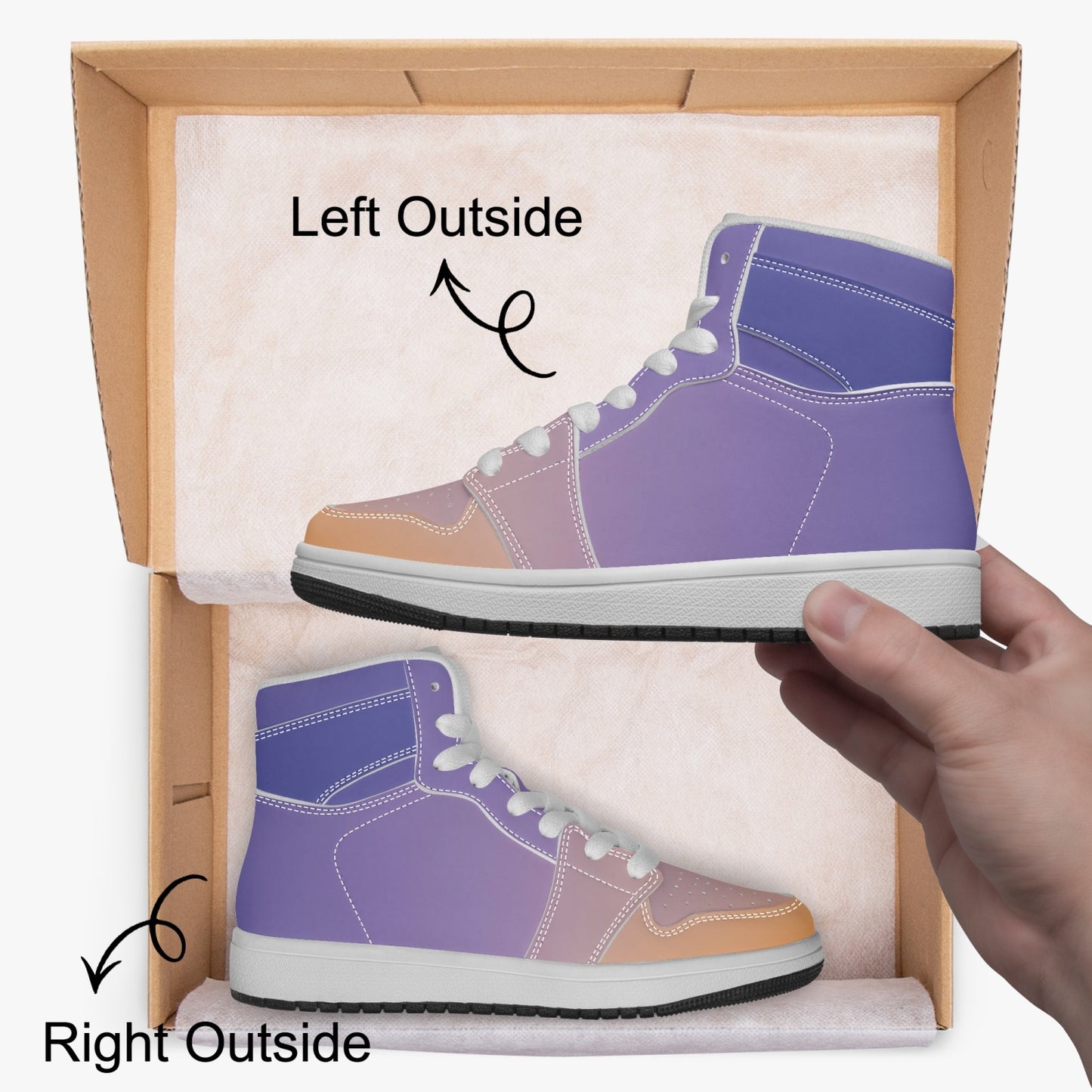 Waking up to peaceful harmony. SunWhys AJ Child High-top Shoes