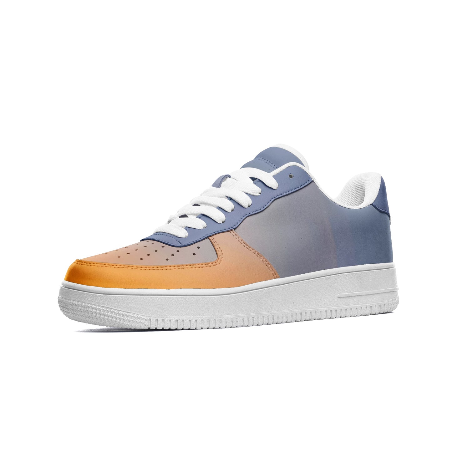Peaceful vibes fill the morning. SunWhys Unisex Low Top Leather Sneakers