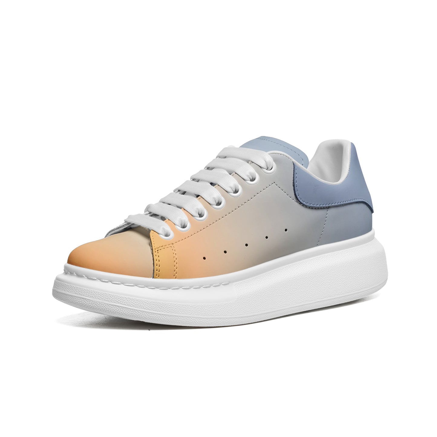 Tranquil moments in the morning. SunWhys Unisex Non Slip Lace Up Faux Leather Sneakers