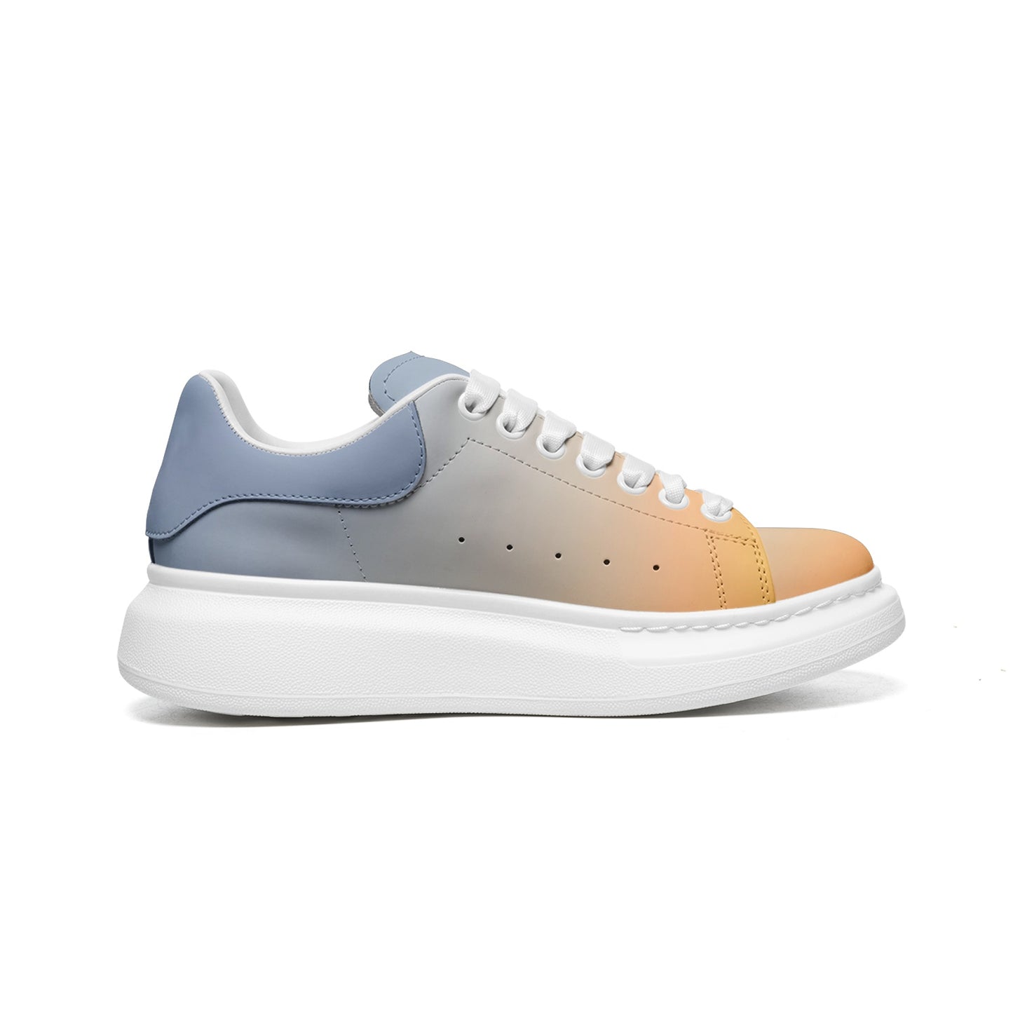 Tranquil moments in the morning. SunWhys Unisex Non Slip Lace Up Faux Leather Sneakers
