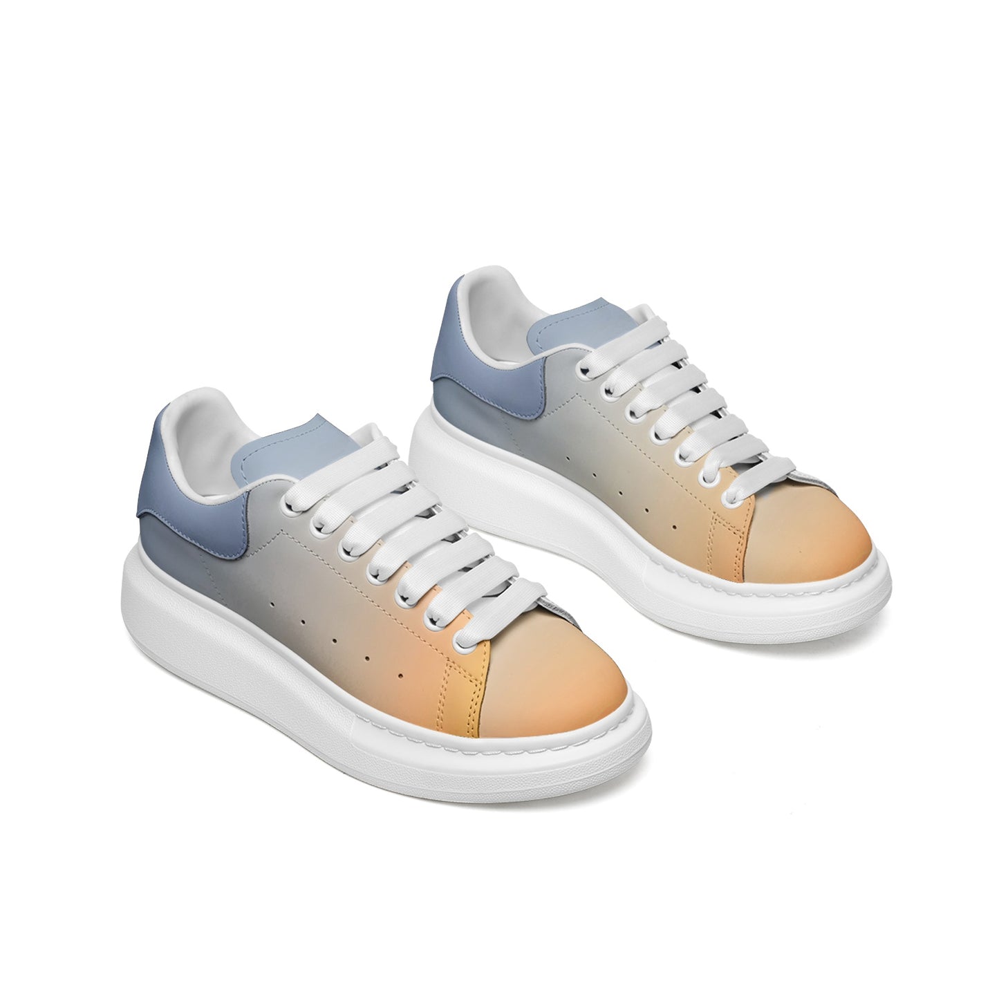Tranquil moments in the morning. SunWhys Unisex Non Slip Lace Up Faux Leather Sneakers