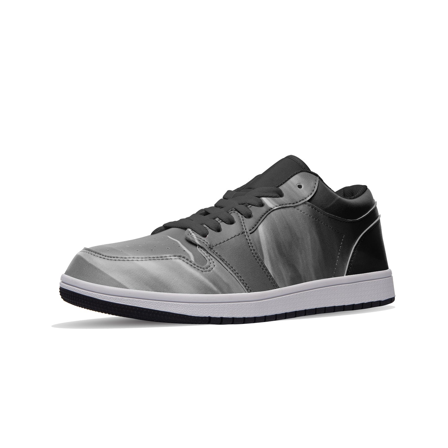 Night's darkness fades with the sunrise's arrival. SunWhys Unisex Low Top Leather Sneakers