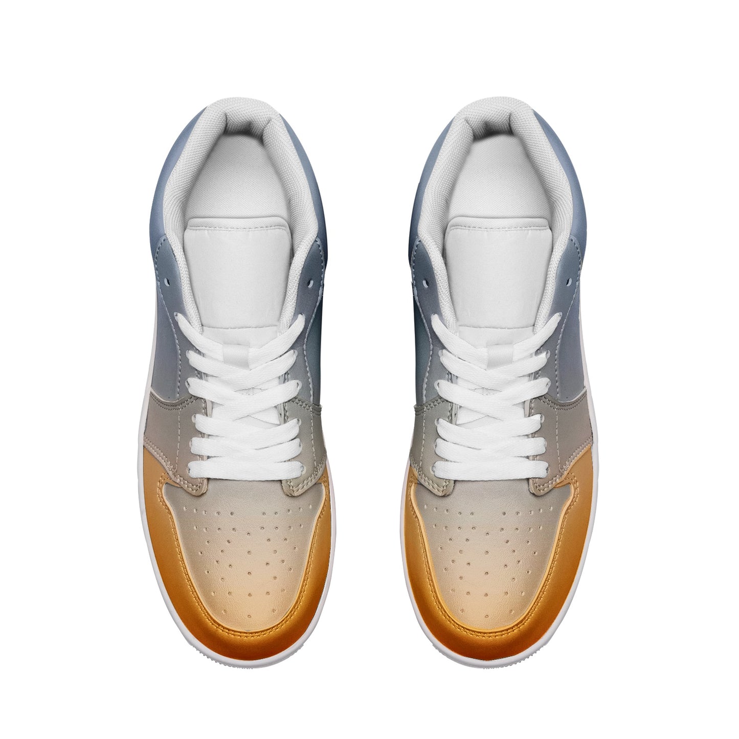 Morning peace envelops my spirit. SunWhys Unisex Low Top Leather Sneakers