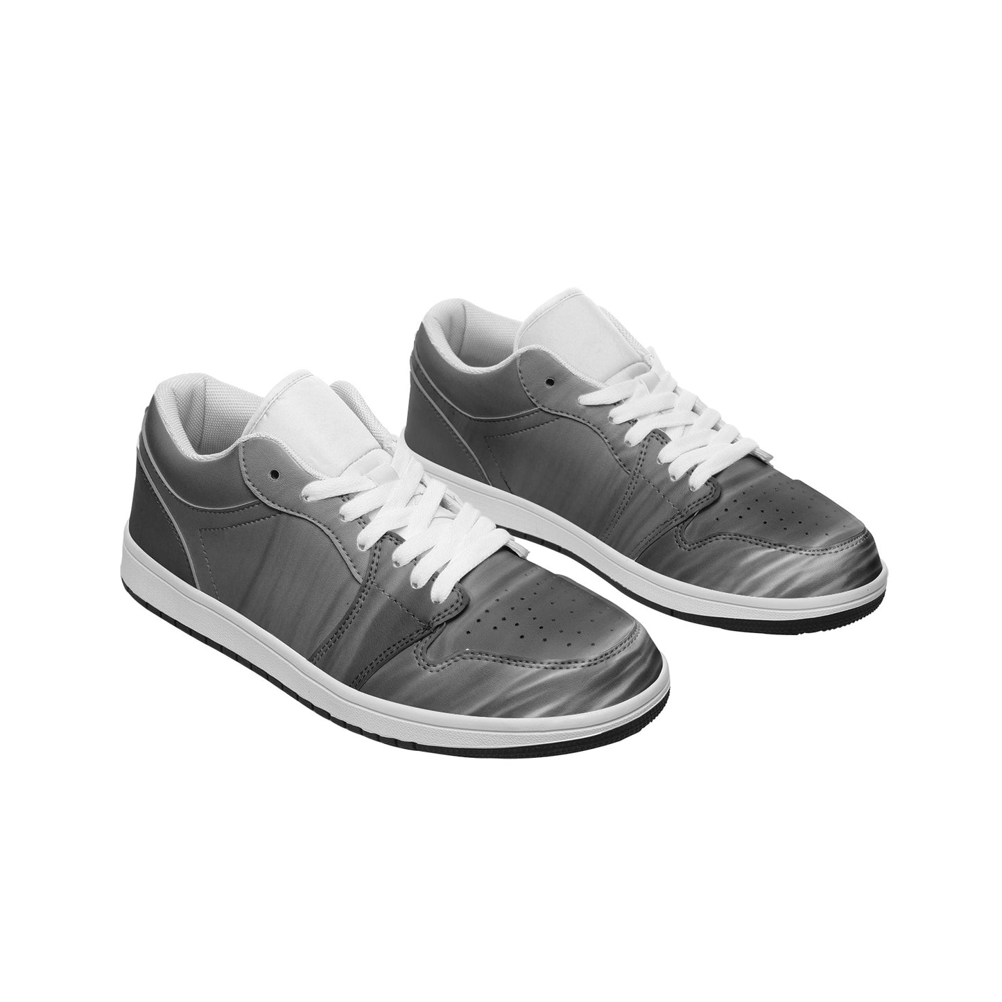 Illuminate your spirit with the morning sunrise. SunWhys Unisex Low Top Leather Sneakers