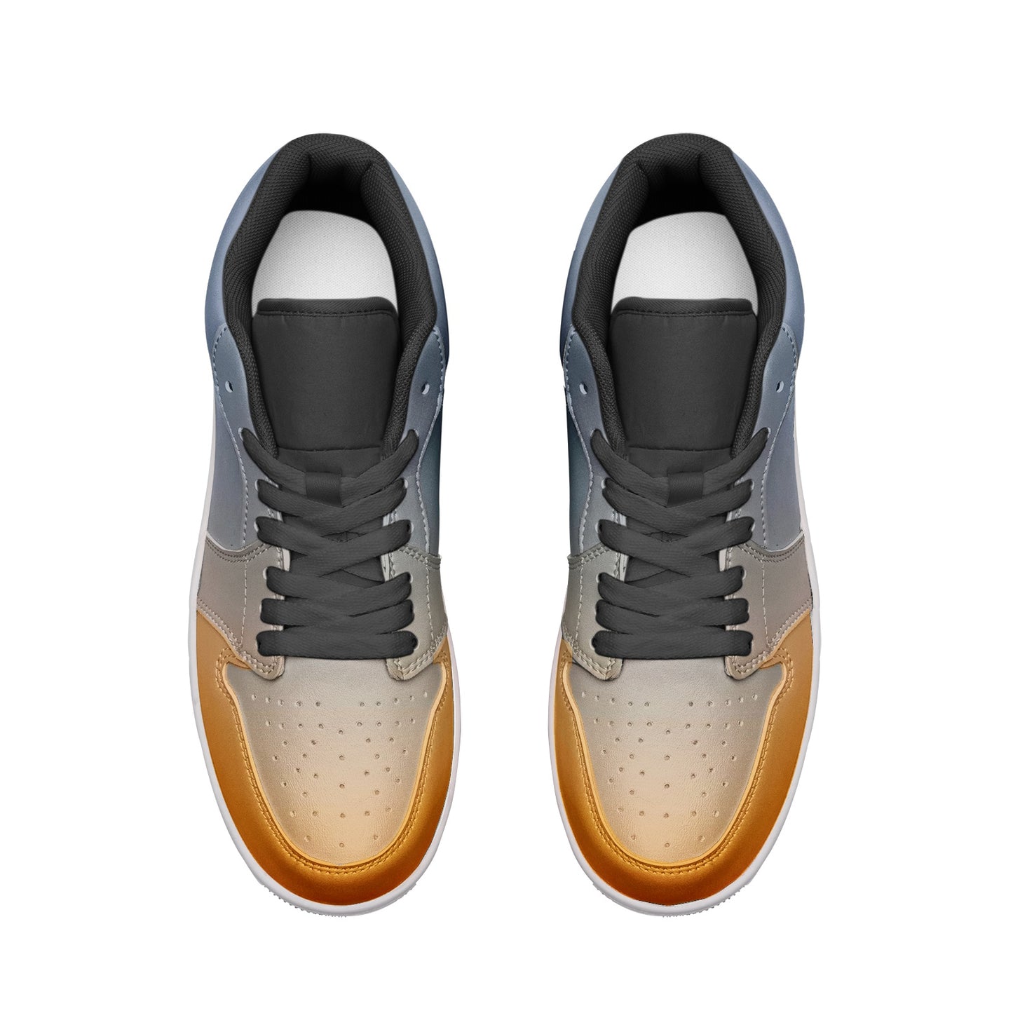 Morning peace envelops my spirit. SunWhys Unisex Low Top Leather Sneakers