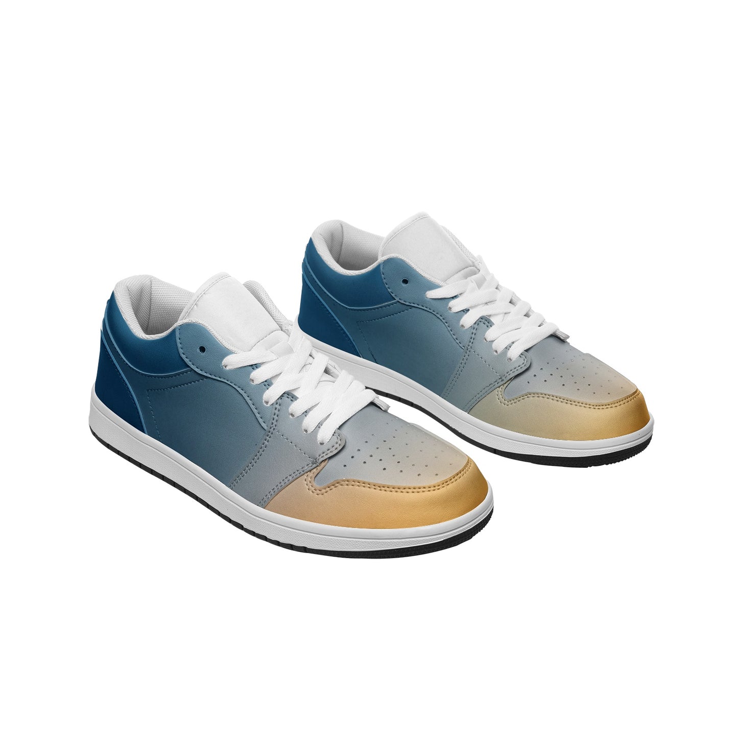 Finding happiness in the morning. SunWhys Unisex Low Top Leather Sneakers