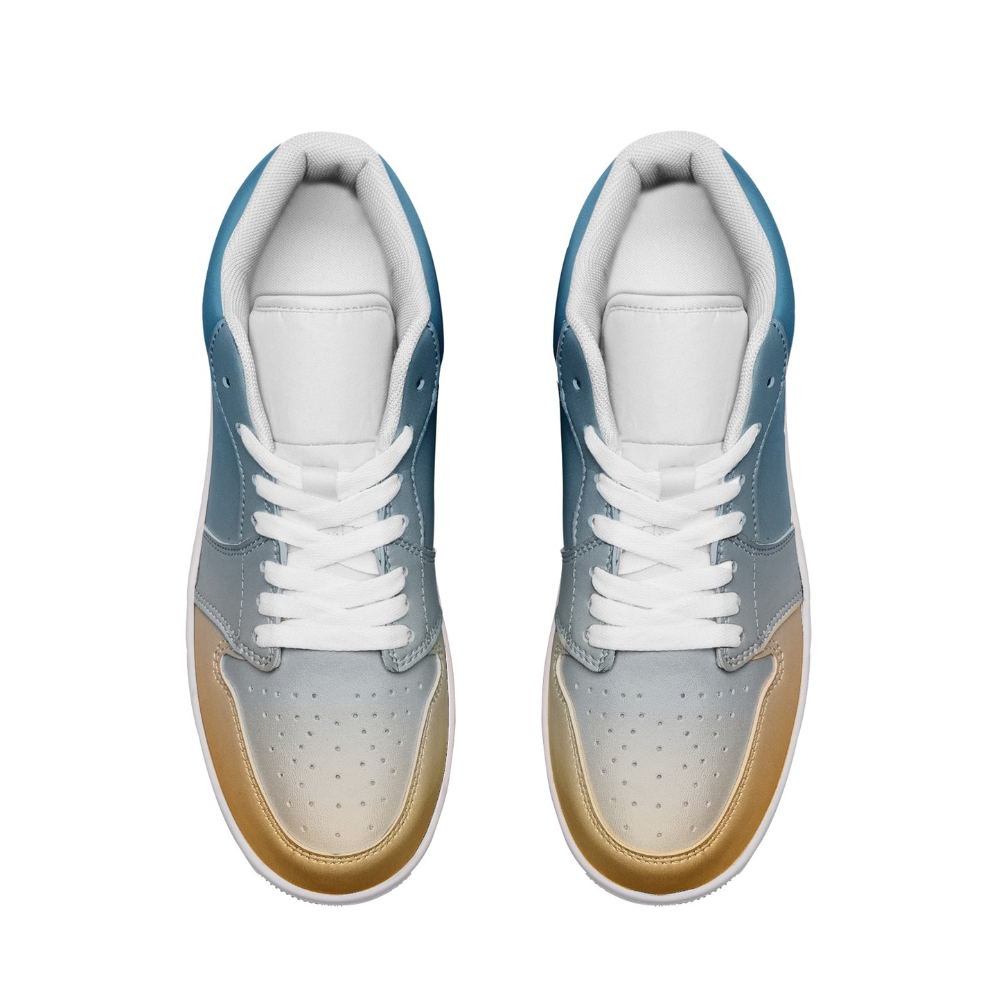 Finding happiness in the morning. SunWhys Unisex Low Top Leather Sneakers