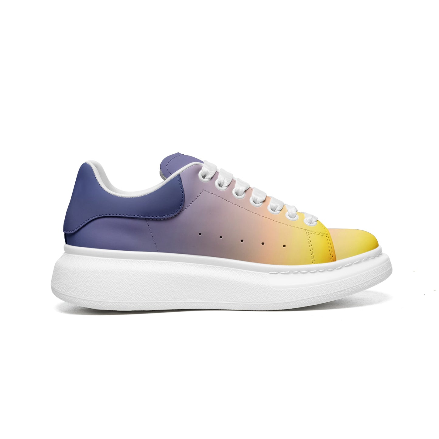 Morning serenity fills my heart. SunWhys Unisex Non Slip Lace Up Faux Leather Sneakers