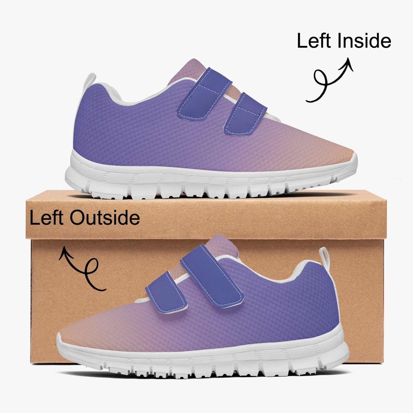 Waking up to peaceful harmony. SunWhys Kids Lightweight Velcro Sneaker