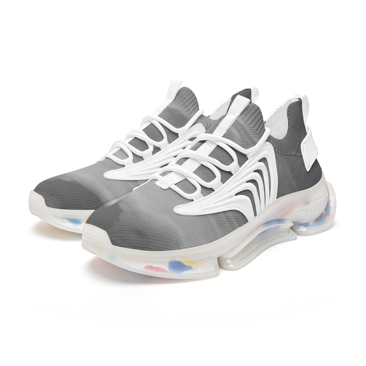 Vibrant skies welcome the arrival of morning. SunWhys Unisex Low Top Mesh Sneakers