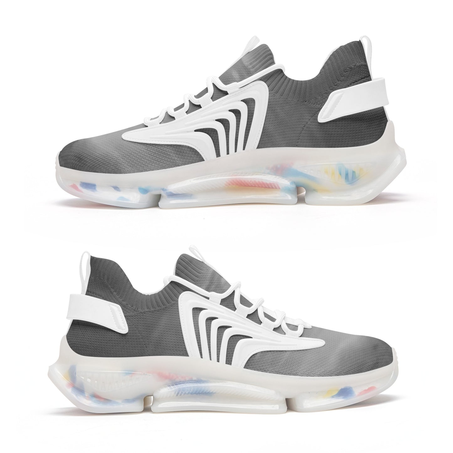 Vibrant skies welcome the arrival of morning. SunWhys Unisex Low Top Mesh Sneakers