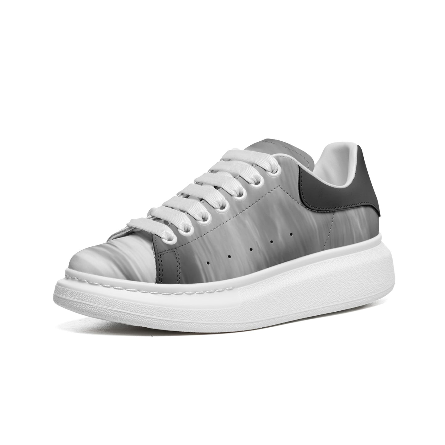 The world awakens with the rising sun. SunWhys Unisex Non Slip Lace Up Faux Leather Sneakers