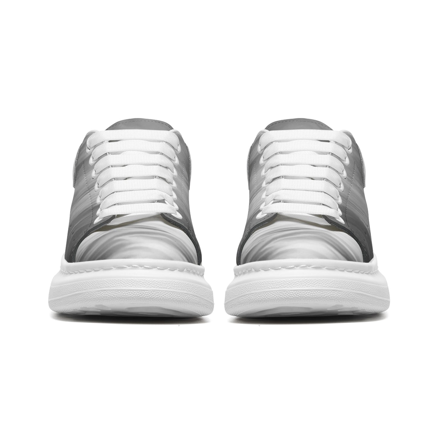 The world awakens with the rising sun. SunWhys Unisex Non Slip Lace Up Faux Leather Sneakers