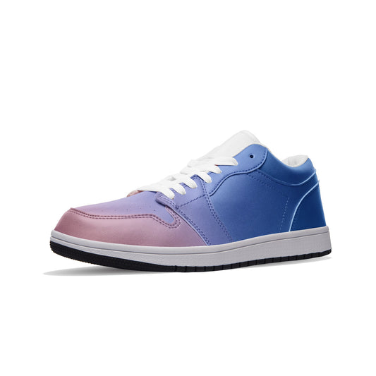 Daylight brings a soothing presence. SunWhys  Unisex Low Top Leather Sneakers