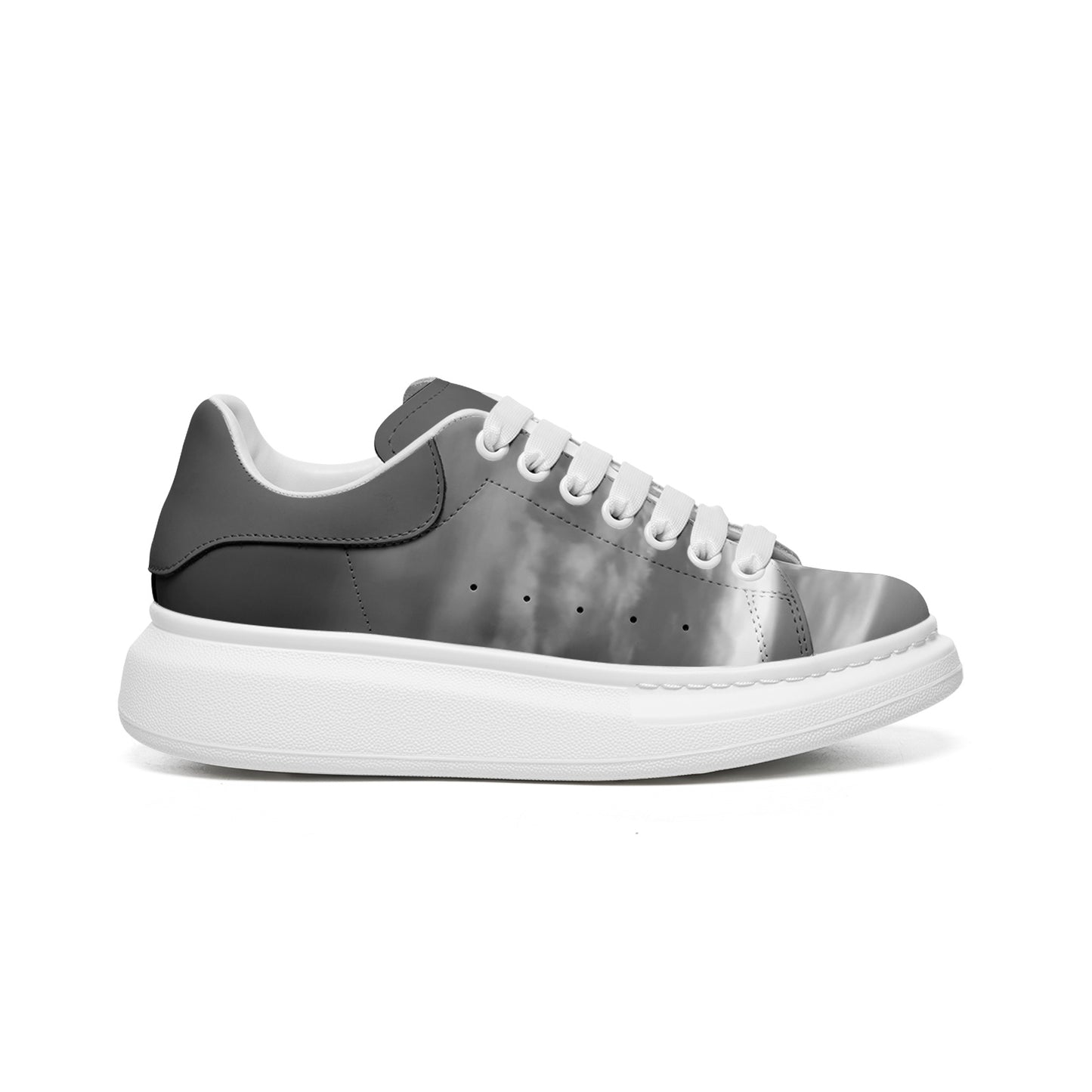 Xanadu's gates open at the break of dawn. SunWhys  Unisex Non Slip Lace Up Faux Leather Sneakers