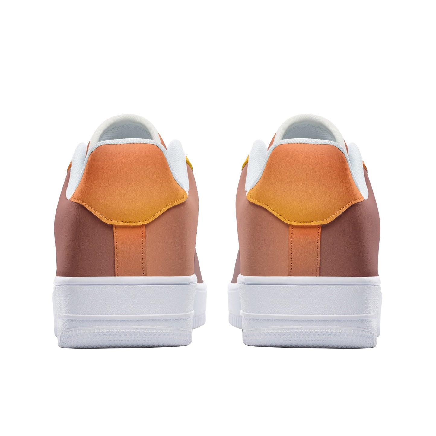 Starting the day with joy. SunWhys  Unisex Low Top Leather Sneakers