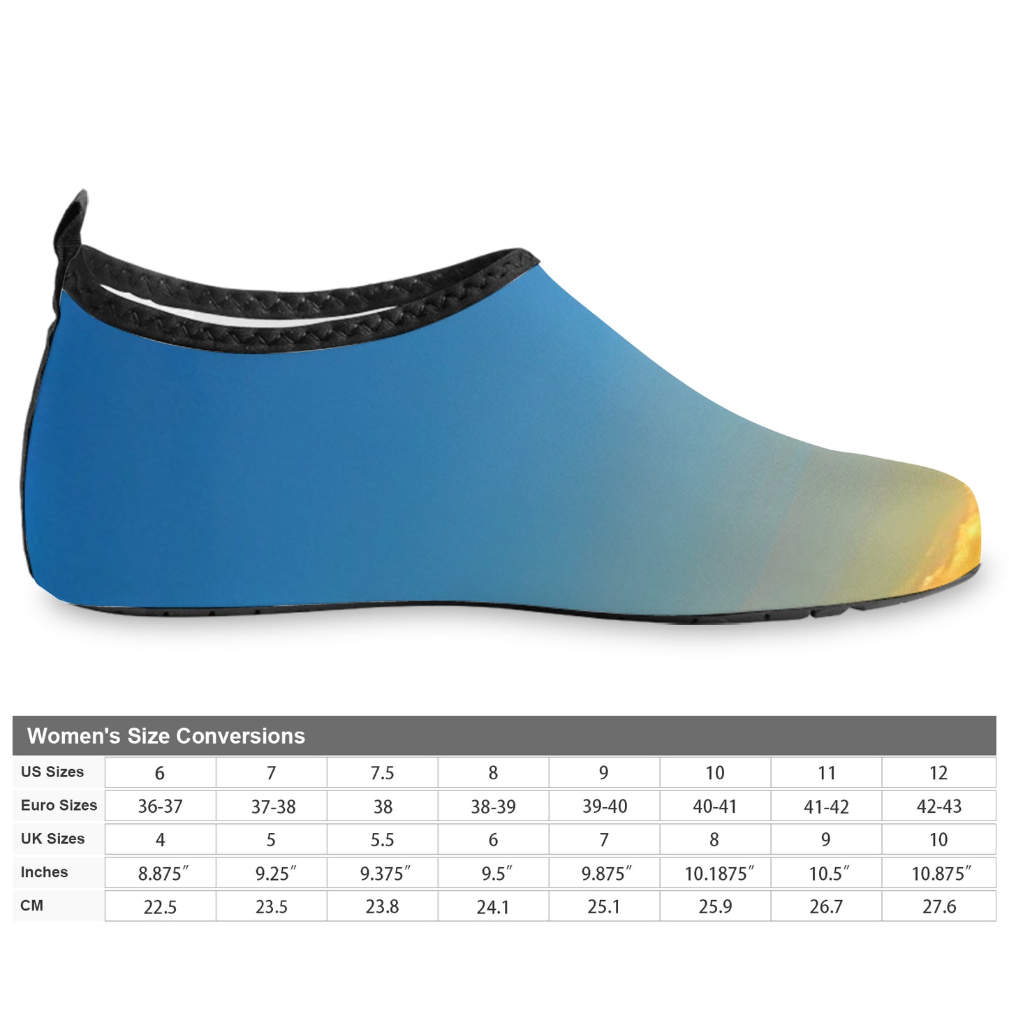 Embracing the morning's tranquility. SunWhys  Women's Barefoot Aqua Shoes