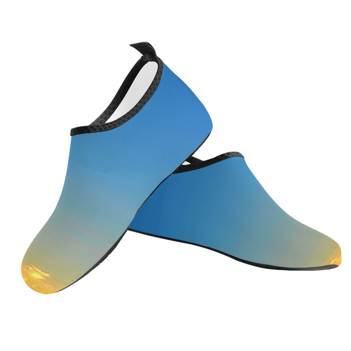 Embracing the morning's tranquility. SunWhys  Women's Barefoot Aqua Shoes