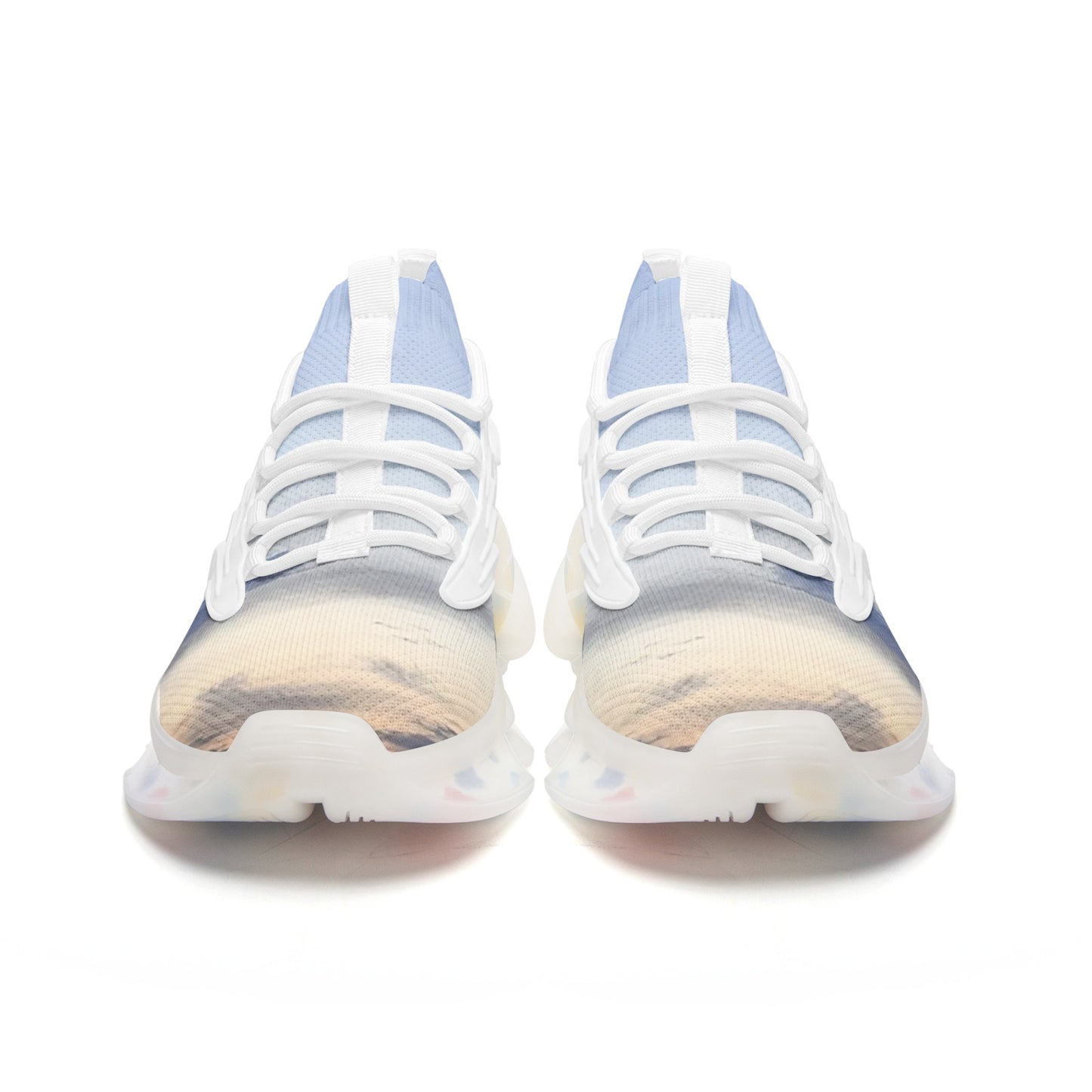 Embracing the tranquility of morning. SunWhys  Unisex Low Top Mesh Sneakers