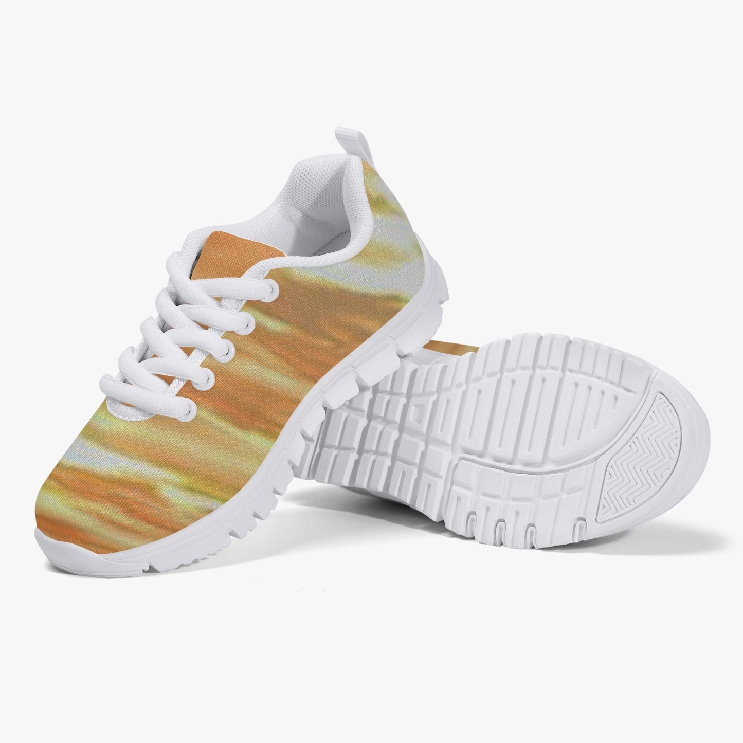 Finding joy in the sunlight. SunWhys  Kids' Lightweight Mesh Sneakers - White